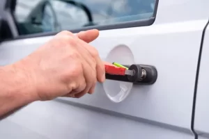 unlocking a car